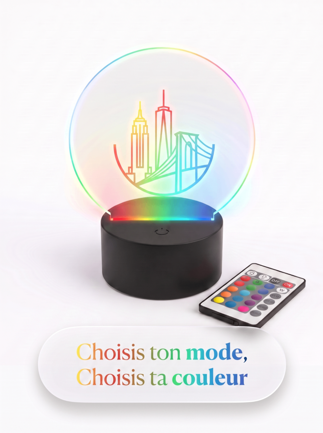 Lampe Acrylique NYC Skyline — visuel 2