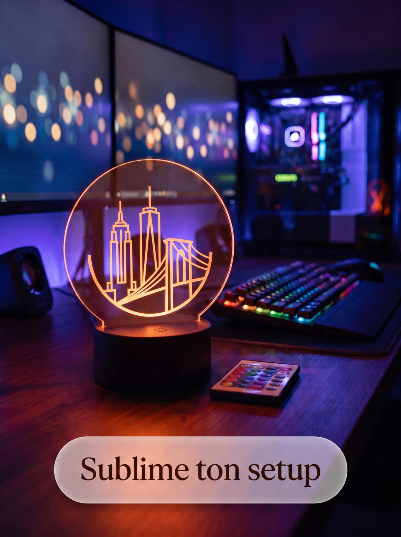 Lampe Acrylique NYC Skyline — visuel 3