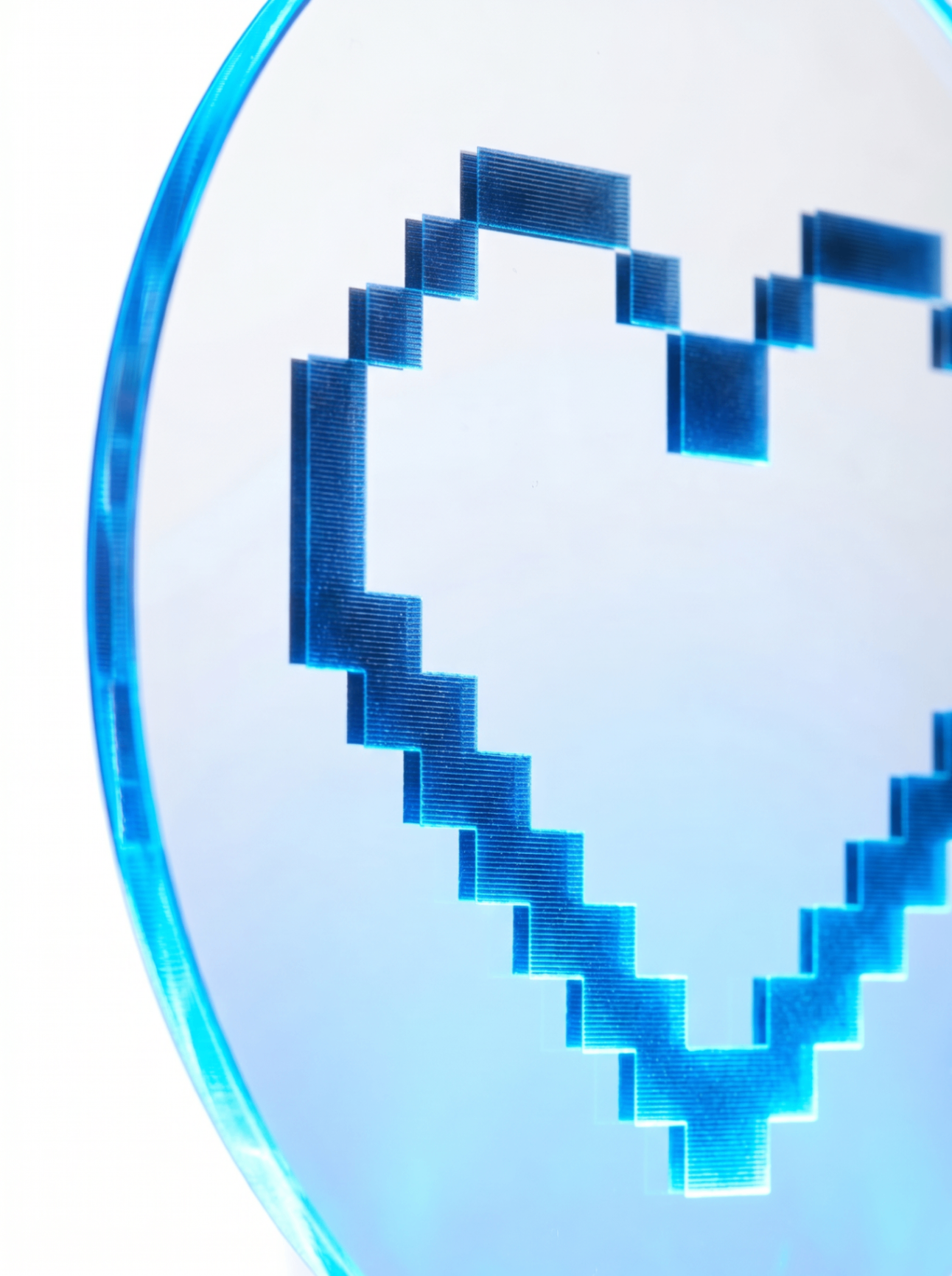 Lampe Acrylique HeartBeat 8-Bit — visuel 6