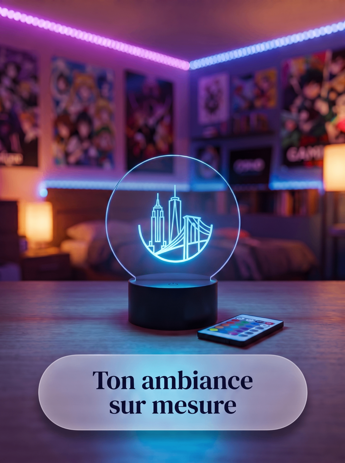 Lampe Acrylique NYC Skyline — visuel 4