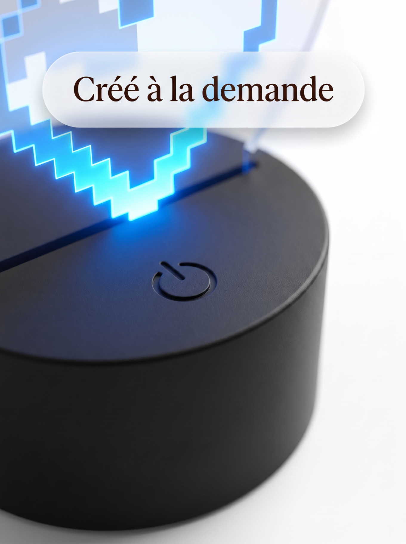 Lampe Acrylique HeartBeat 8-Bit — visuel 5