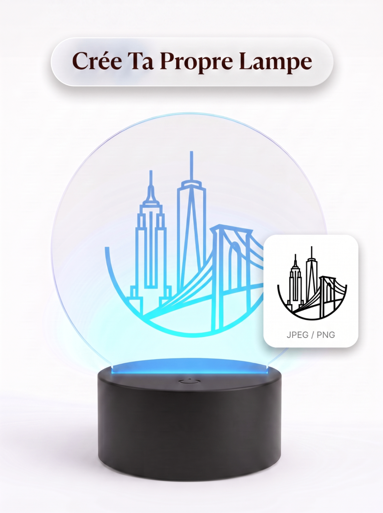 Lampe Acrylique NYC Skyline — visuel 8