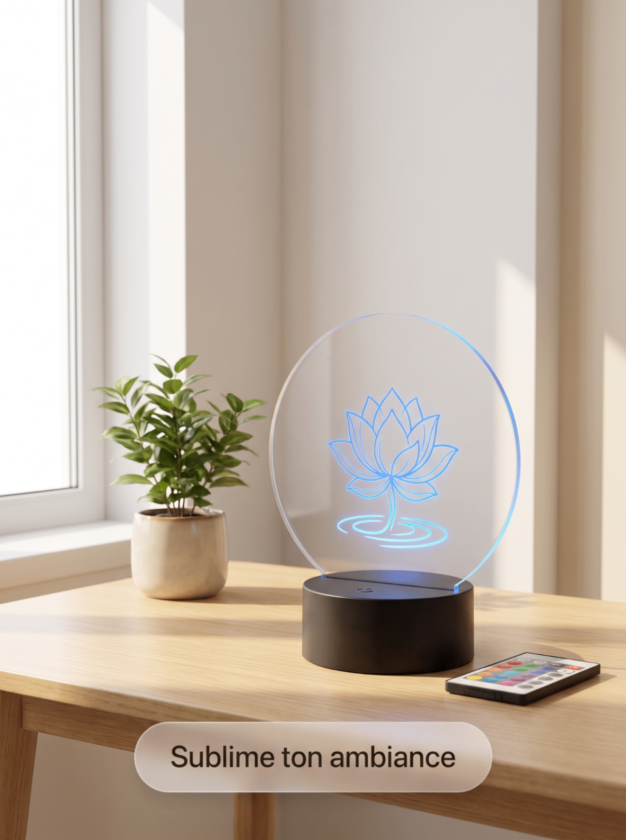 Lampe Acrylique Lotus — visuel 3