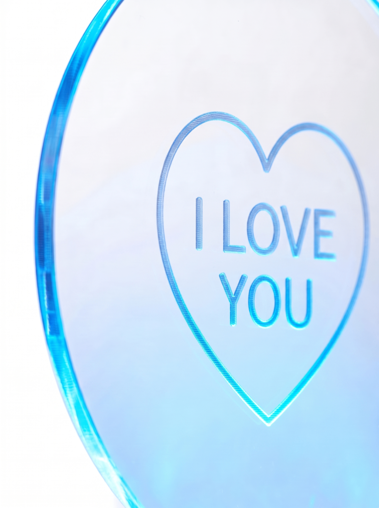 Lampe Acrylique I Love You — visuel 6