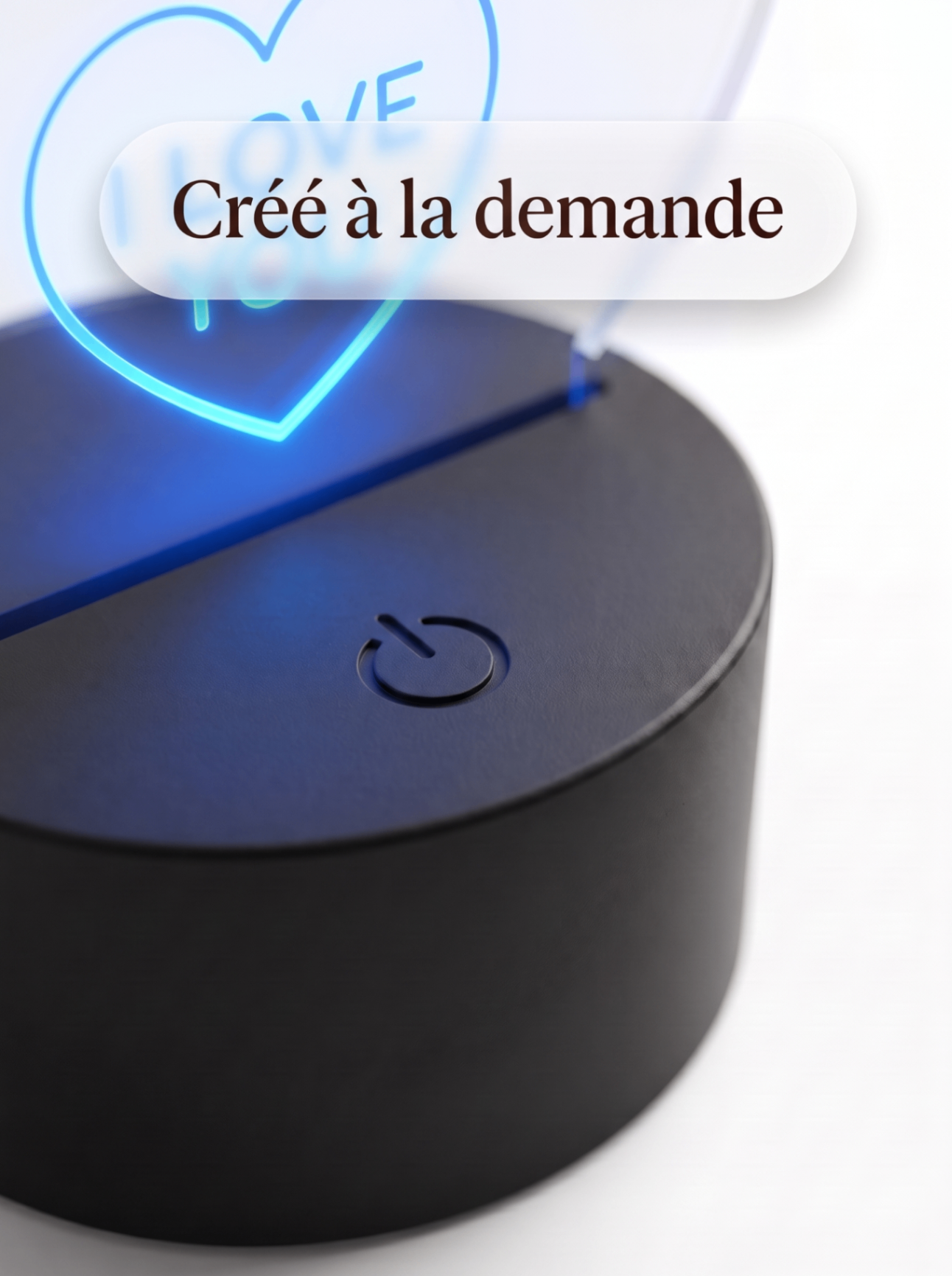 Lampe Acrylique I Love You — visuel 5