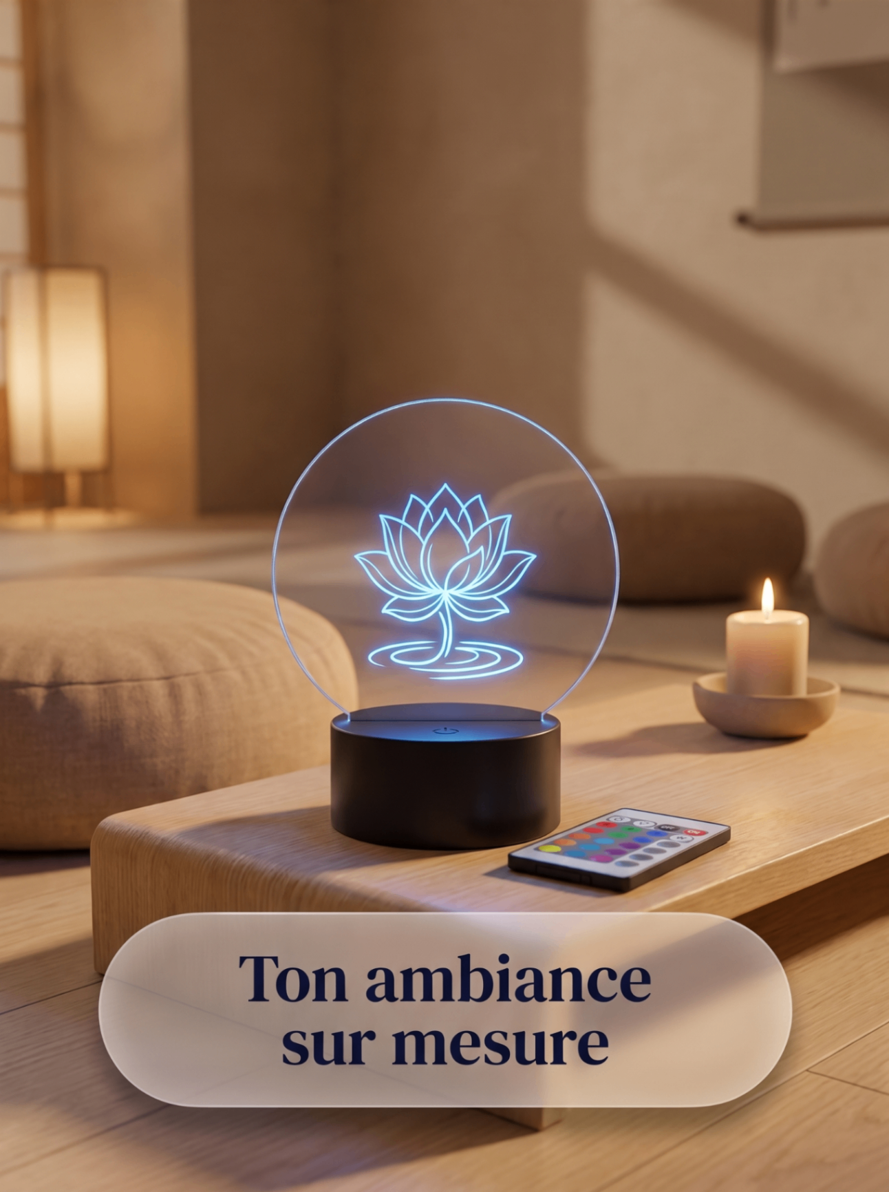 Lampe Acrylique Lotus — visuel 4