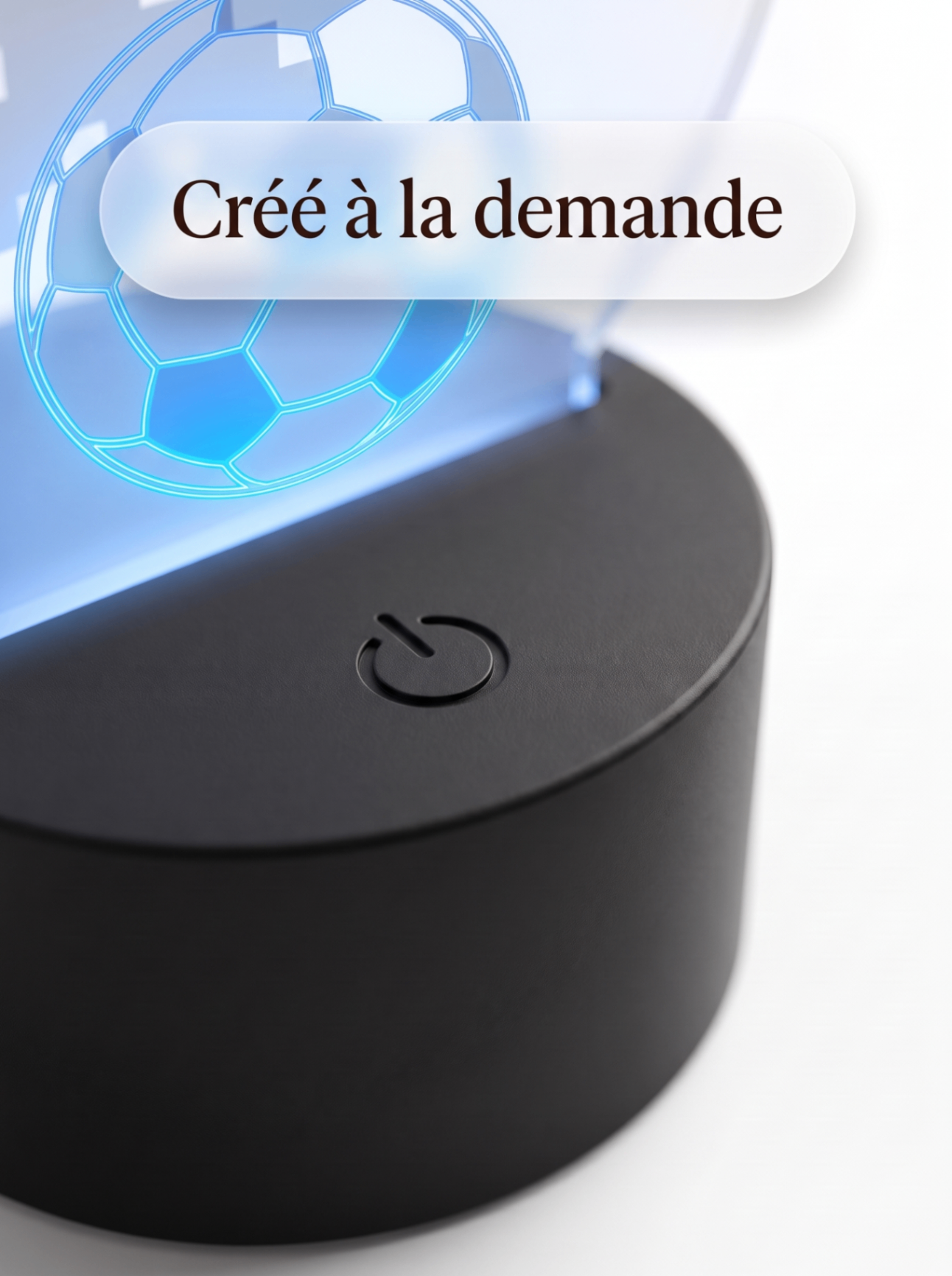 Lampe Acrylique Ballon de Foot — visuel 5
